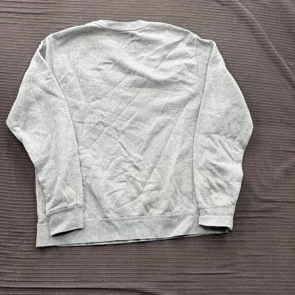 Nike Sweatshirt Mens Large Gray Crewneck Swoosh Pullover Logo Athletic Casual - Picture 2 of 10